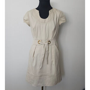 EUC Milly of New York Women's Khaki Casual Summer Dress S